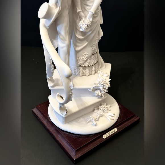 Giuseppe Armani Bride Groom Figurine Wedding Statue Italian Porcelain 1988 - Picture 15 of 15